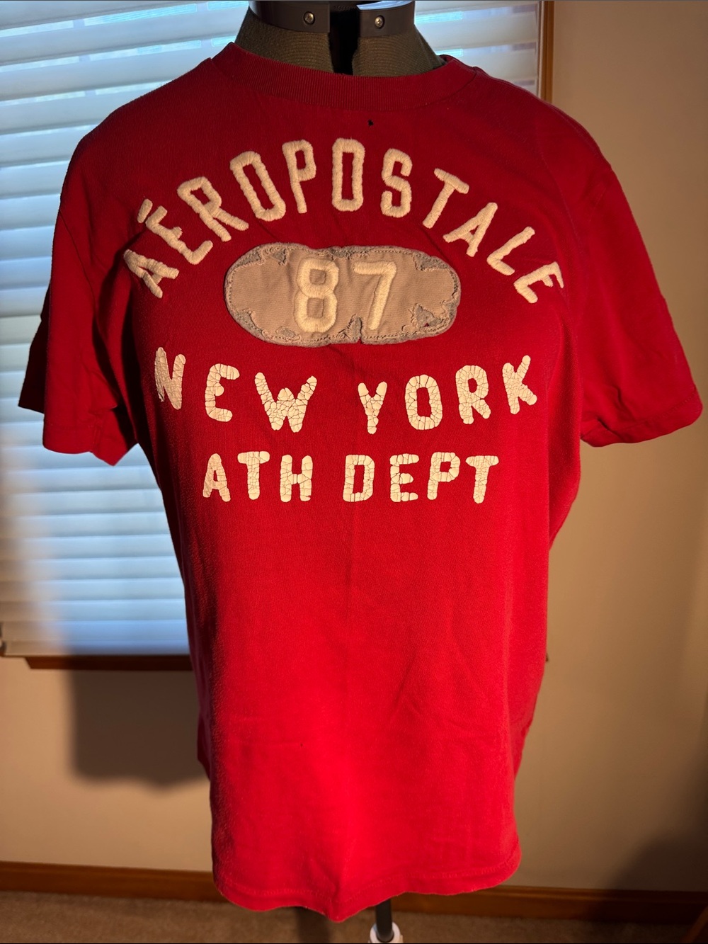 Aeropostale 87 New York Red Graphic T-Shirt Men’s XL